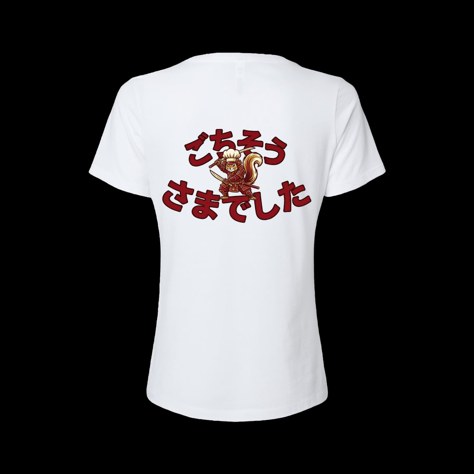 V-Neck Tee — The Samurai Squirrel Chef
