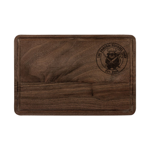 Engraved Wooden Cutting Board — The Samurai Squirrel Chef